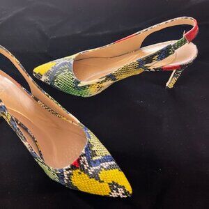 Steph Slingback Pump - Snake-Print - MULTI COLOR - 6 1/2